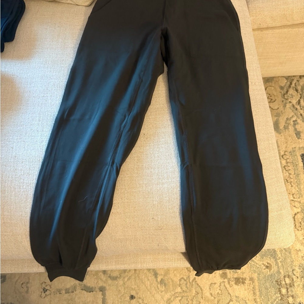 Lululemon Athletica Black Track Pants Relaxed Fit Joggers